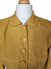 Load image into Gallery viewer, 1940s Golden Yellow Suit With Peter Pan Collar
