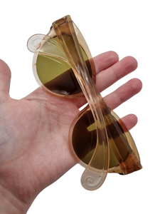 Late 1940s Early 1950s Brown and Beige Ombre Sunglasses