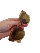 Load image into Gallery viewer, Late 1940s Early 1950s Brown and Beige Ombre Sunglasses
