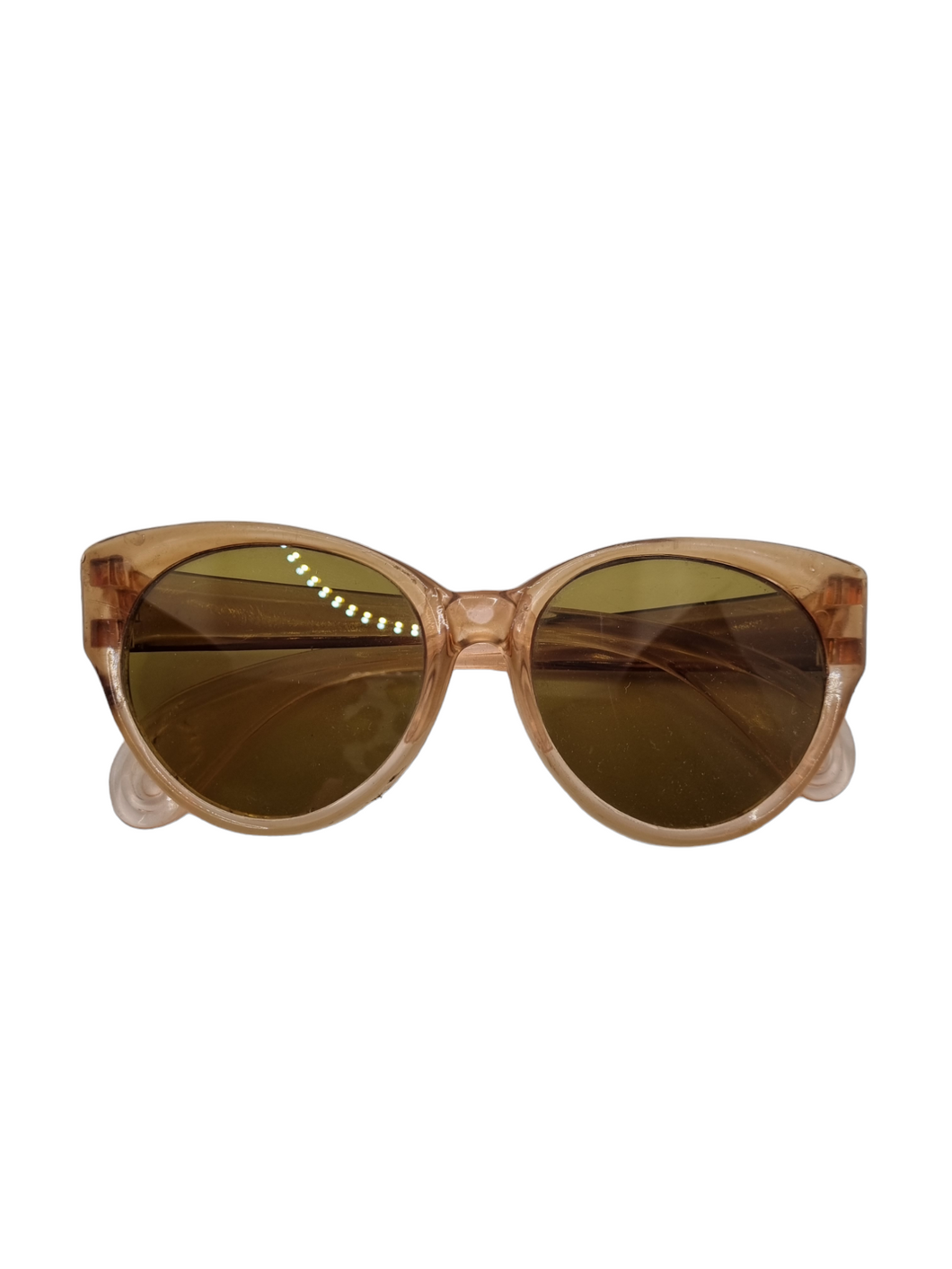 Late 1940s Early 1950s Brown and Beige Ombre Sunglasses