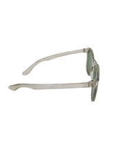 Load image into Gallery viewer, 1940s Clear Sunglasses With a Green Hue and Green Lenses
