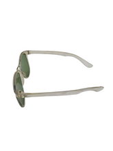 Load image into Gallery viewer, 1940s Clear Sunglasses With a Green Hue and Green Lenses
