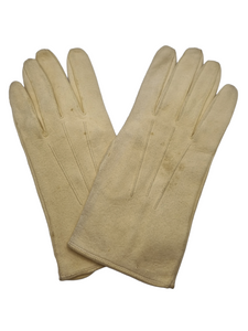 1940s Stamped CC41 Cream Chamois Gloves