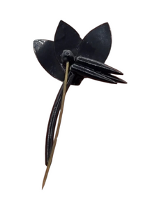 1930s Celluloid Leaf Flash Pin