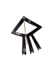 Load image into Gallery viewer, 1930s Art Deco Black Diamante Flash Pin
