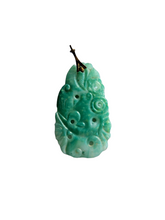 Load image into Gallery viewer, 1930s Deco Faux Jade Stone Drop/Pendant
