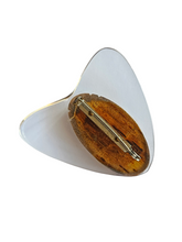 Load image into Gallery viewer, 1940s Rare Wood and Lucite Elzac Brooch
