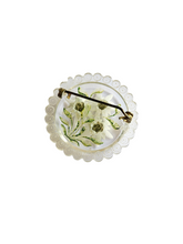 Load image into Gallery viewer, 1940s Rare Small Reverse Carved Lucite Edelweiss Brooch
