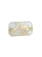Load image into Gallery viewer, 1930s Thick Reverse Carved Lucite Edelweiss Brooch
