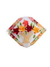 Load image into Gallery viewer, 1940s Orange and Red Reverse Carved Lucite Brooch
