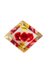 Load image into Gallery viewer, 1940s Red Reverse Carved Lucite Brooch
