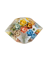 Load image into Gallery viewer, 1940s Reverse Carved Lucite Chunky Flower Brooch
