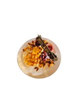 Load image into Gallery viewer, 1940s Multicoloured Flower Basket Reverse Carved Lucite Brooch
