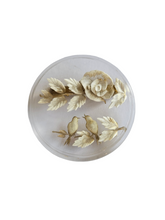 Load image into Gallery viewer, 1940s Reverse Carved Lucite Bird Flower Brooch
