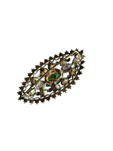 Load image into Gallery viewer, 1930s Czech Bright Multicoloured Glass Delicate Filigree Brooch
