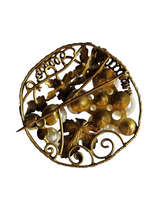 Load image into Gallery viewer, 1930s Art Deco Chunky Grapes Brooch
