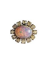 Load image into Gallery viewer, 1930s Czech Art Deco Dragons Breath Glass Brooch
