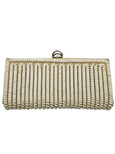 Load image into Gallery viewer, 1940s White Telephone Cord Box Clutch Bag
