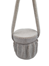 Load image into Gallery viewer, 1940s White Beaded Box Bag
