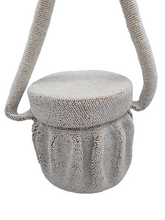 Load image into Gallery viewer, 1940s White Beaded Box Bag
