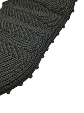 Load image into Gallery viewer, 1940s MEGA HUGE GINORMOUS Black Crochet Clutch Bag
