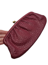 Load image into Gallery viewer, 1940s Red Leather Freedex Clutch Bag
