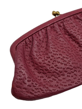 Load image into Gallery viewer, 1940s Red Leather Freedex Clutch Bag
