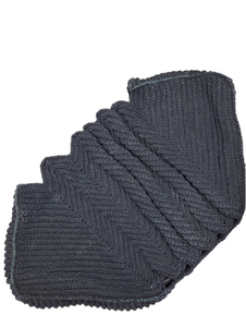 1940s Huge Chunky Black Crochet Clutch Bag