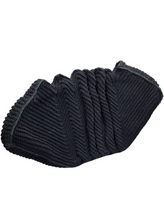 Load image into Gallery viewer, 1940s Huge Chunky Black Crochet Clutch Bag
