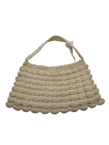 1930s Cream Crochet Bag