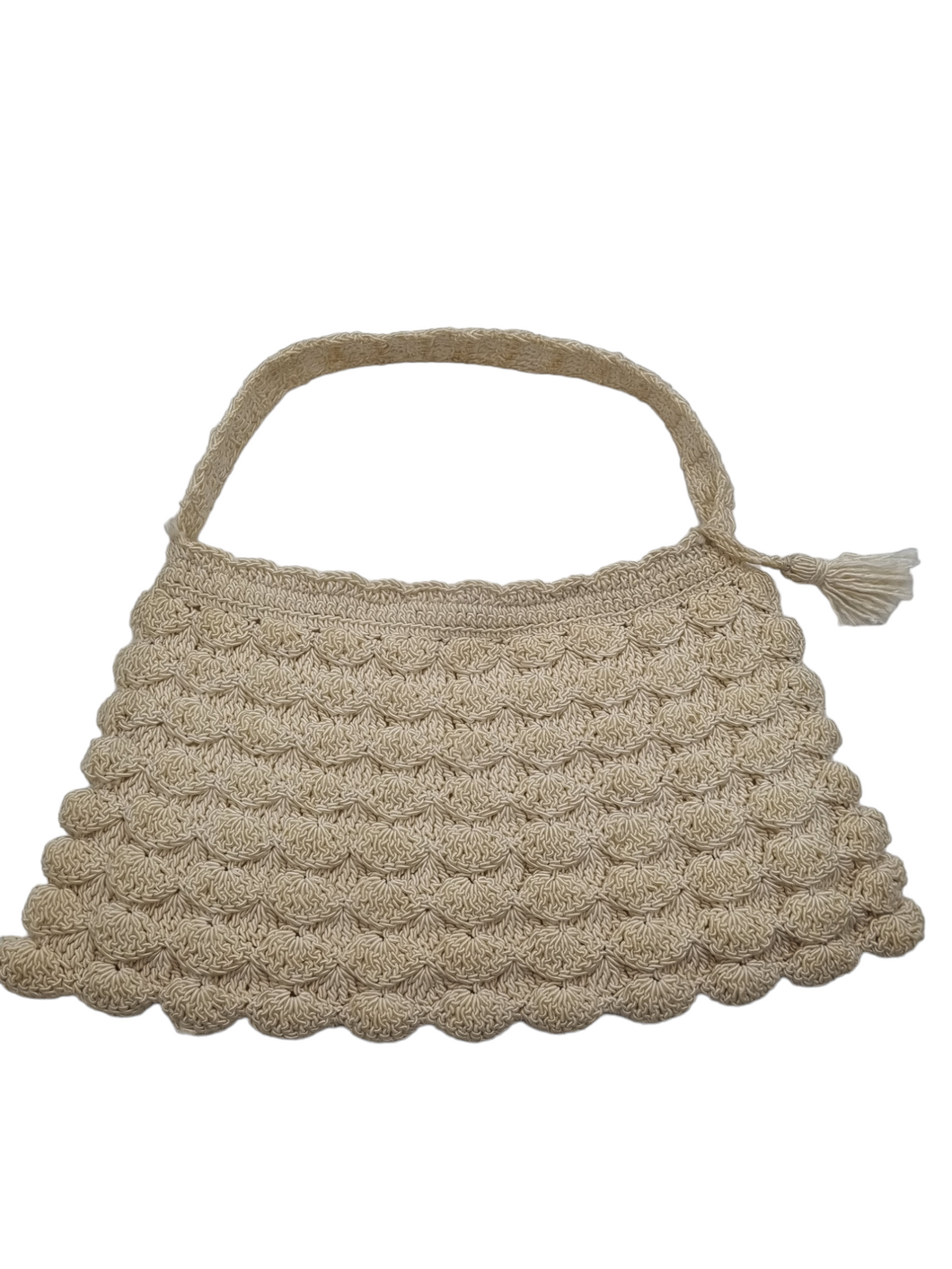 1930s Cream Crochet Bag