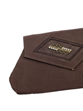 Load image into Gallery viewer, 1930s Art Deco Chocolate Brown Clutch Bag
