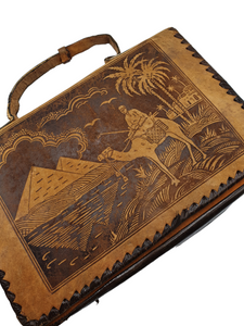 1930s/1940s Egyptian Tourist Bag With Matching Purse