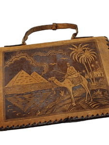 1930s/1940s Egyptian Tourist Bag With Matching Purse