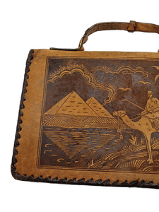 1930s/1940s Egyptian Tourist Bag With Matching Purse