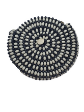 Load image into Gallery viewer, 1930s Navy and White Czech Beaded Clutch Bag

