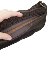 Load image into Gallery viewer, 1940s Brown Corde Bag With Several Different Compartments
