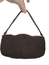 Load image into Gallery viewer, 1940s Brown Corde Bag With Several Different Compartments
