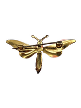 Load image into Gallery viewer, 1930s Deco Orange Bug/Insect Brooch
