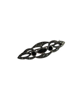 Load image into Gallery viewer, 1930s Art Deco Stamped 925 Silver Marcasite Brooch
