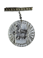 Load image into Gallery viewer, 1930s Art Deco Glass Scotty Dog Brooch
