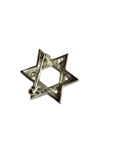 Load image into Gallery viewer, 1940s Red, White and Blue Glass Star Brooch
