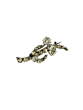 Load image into Gallery viewer, Edwardian Glass Crescent Moon Brooch
