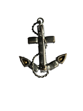 Load image into Gallery viewer, 1940s Glass Anchor Brooch
