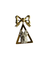 Load image into Gallery viewer, 1930s Art Deco Metal Dog Brooch
