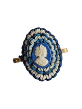 Load image into Gallery viewer, 1940s Make Do and Mend Wirework Cameo Brooch
