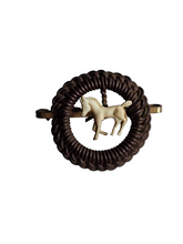 Load image into Gallery viewer, 1940s Make Do and Mend Horse Wirework Brooch
