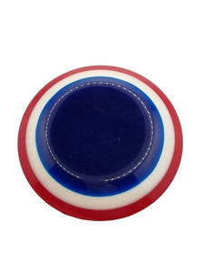 1950s Red, White and Blue Laminated Brooch