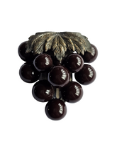Load image into Gallery viewer, 1930s Chunky Art Deco Brown Grapes Fruit Dress Clip

