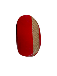 1940s Red Bakelite and Wood Chunky Dress Clip